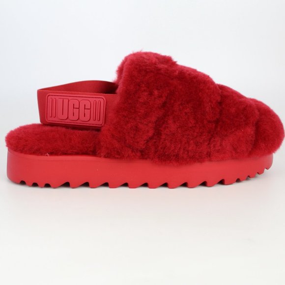 NEW UGG Super Fluff Genuine Shearling Slingback Slippers - Picture 2 of 13